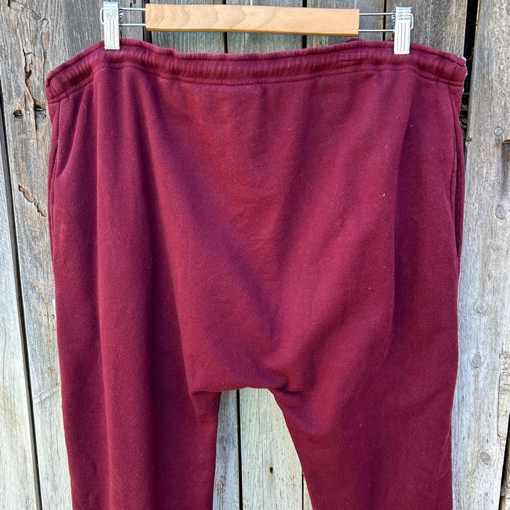 The Upside Phoenix Byron Track Pant Cotton Maroon Burgundy S - Picture 11 of 16
